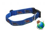 Doberman Pinscher Dog Breed Adjustable Nylon Collar Large 12-20" Blue