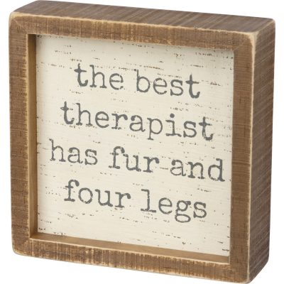 Best Therapist Dog Box Sign