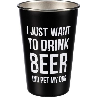 Pug Fawn Stainless Steel 16oz Tumbler 
