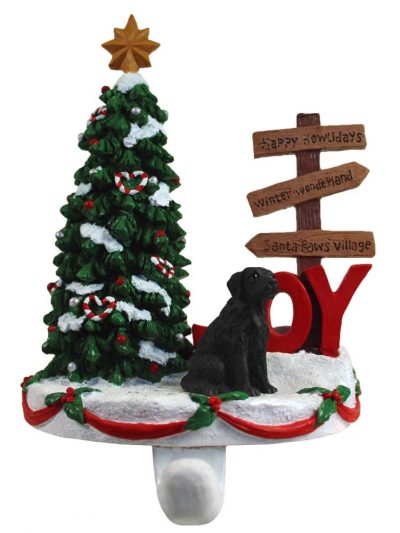 Flat Coated Retriever Stocking Holder Hanger