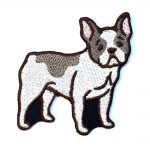 French Bulldog Iron on Embroidered Patch