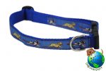 French Bulldog Dog Breed Adjustable Nylon Collar Medium 11-19" Blue