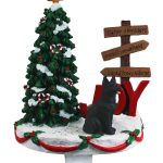 German Shepherd Stocking Holder Hanger Black