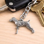 Pewter Dog Breed Keychains