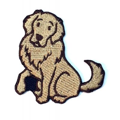Golden Retriever Iron on Embroidered Patch