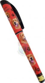 Golden Retriever Writing Pen Red in Color