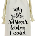 Golden Retriever Wine Bag
