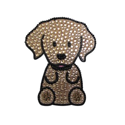 Golden Retriever Dog Rhinestone Glitter Jewel Phone Ipod Iphone Sticker Decal