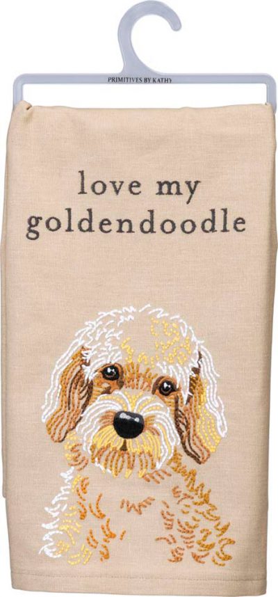 Goldendoodle Kitchen Dish Towel By Kathy