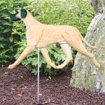 Great Dane Garden Stake Outdoor Sign Fawn Uncropped