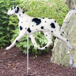 Great Dane Garden Stake Outdoor Sign Harlequin Uncropped