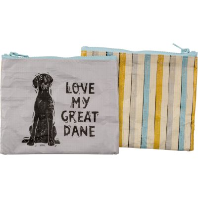 Great Dane Zippered Pouch
