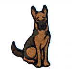 German Shepherd Iron on Embroidered Patch