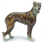 Greyhound Hand Painted Porcelain Figurine Brindle
