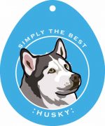 Husky Sticker 4x4"