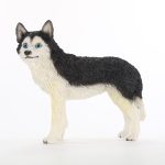 husky_black_white_blue_eye_medium_dog_figurine