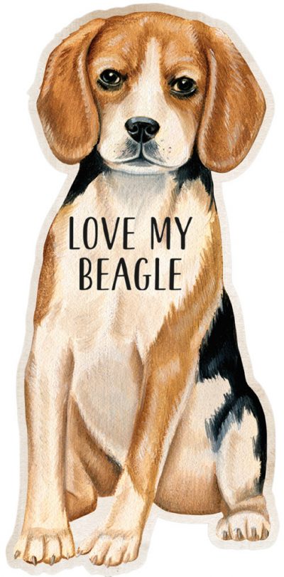 Beagle Shaped Magnet By Kathy