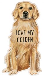 Golden Retriever Shaped Magnet By Kathy