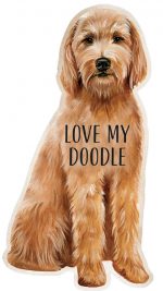 Goldendoodle Shaped Magnet By Kathy Brown