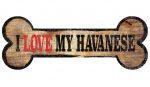 Havanese Sign - I Love My Bone 3x10