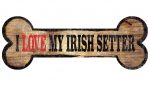 Irish Setter Sign - I Love My Bone 3x10