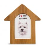 Westie Wooden Dog House Magnet 3.5 X 3 In. Self Standing