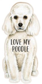 Poodle Shaped Magnet By Kathy White