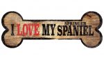 Springer Spaniel Sign - I Love My Bone 3x10