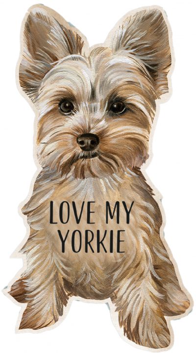 Yorkie Shaped Magnet By Kathy