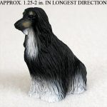 Mini Afghan Hound Figurine - Black