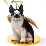 Boston Terrier Angel Statue Dog Figurine