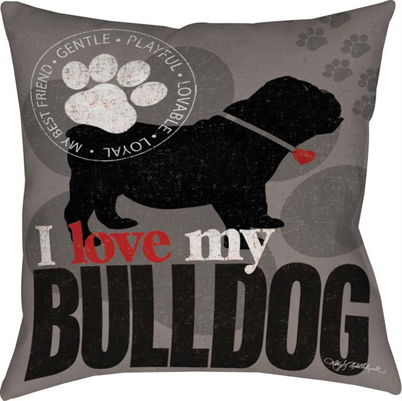 love dog pillow