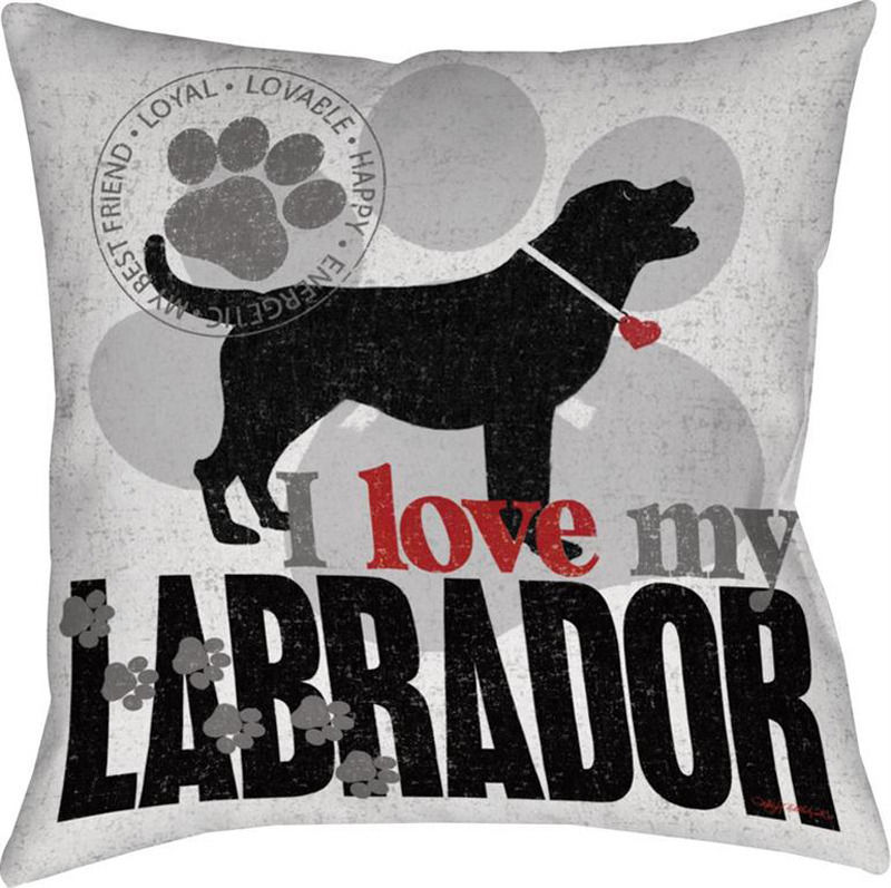 labrador throw pillows