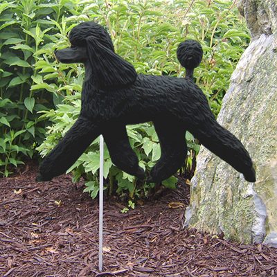 Poodle Outdoor Garden Dog Sign Hand Painted Figure Apricot 