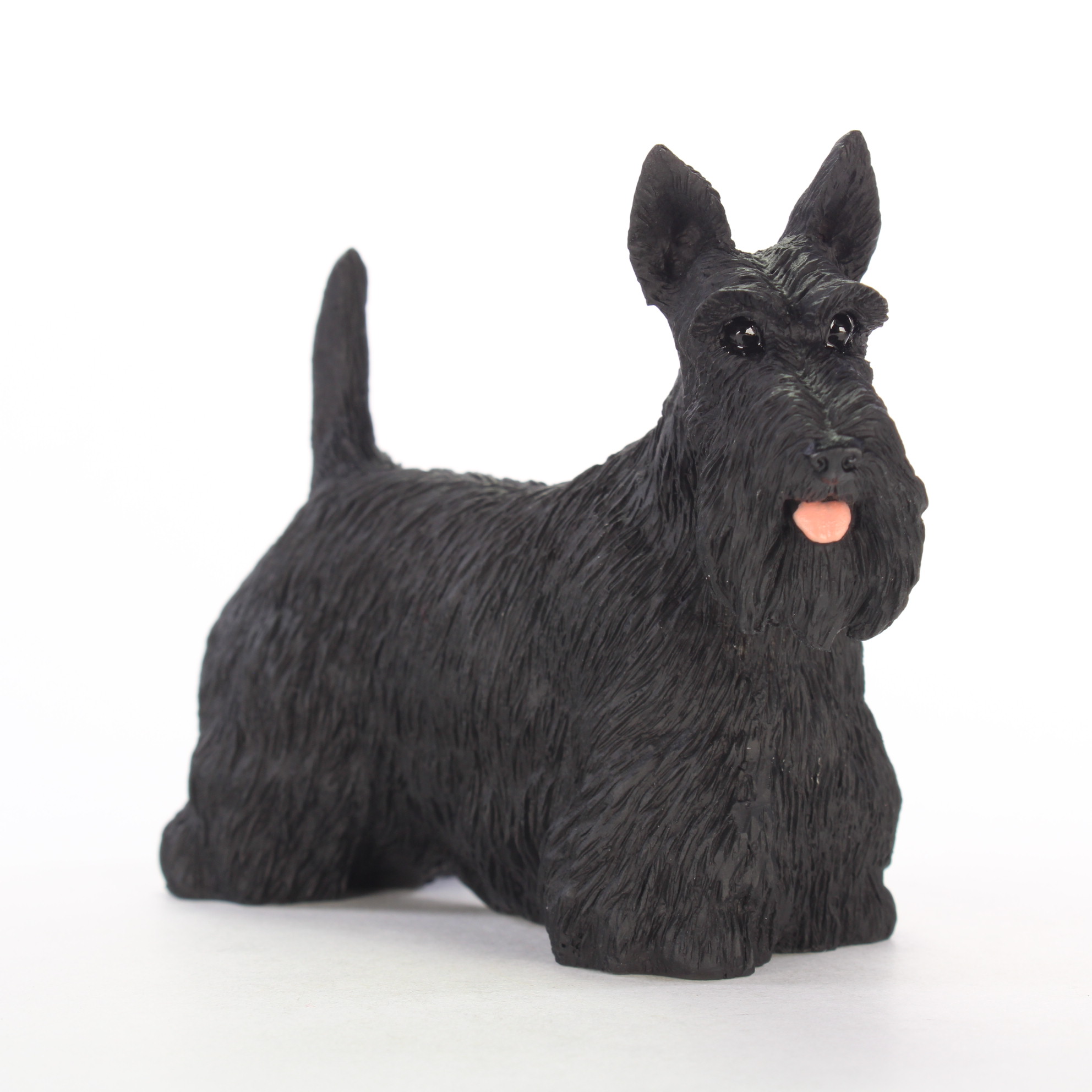 Scottish Terrier Head Plaque Figurine Wheaten 