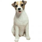 Jack Russell Terrier Figurine Sandicast Original Size 5 Inch Brown
