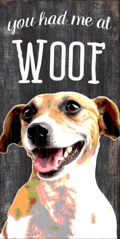Jack Russell Terrier Sign - You Had me at WOOF 5x10