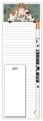 Jack Russell Terrier Dog Notepads To Do List Pad Pencil Gift Set