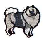 Keeshond Iron on Embroidered Patch