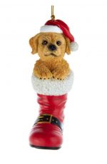 Labradoodle Boot Ornament