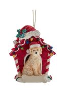 Labradoodle Dog House Ornament