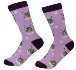 Main Coon Cat Face Pattern Socks