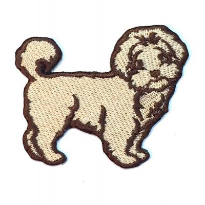Maltipoo Iron on Embroidered Patch
