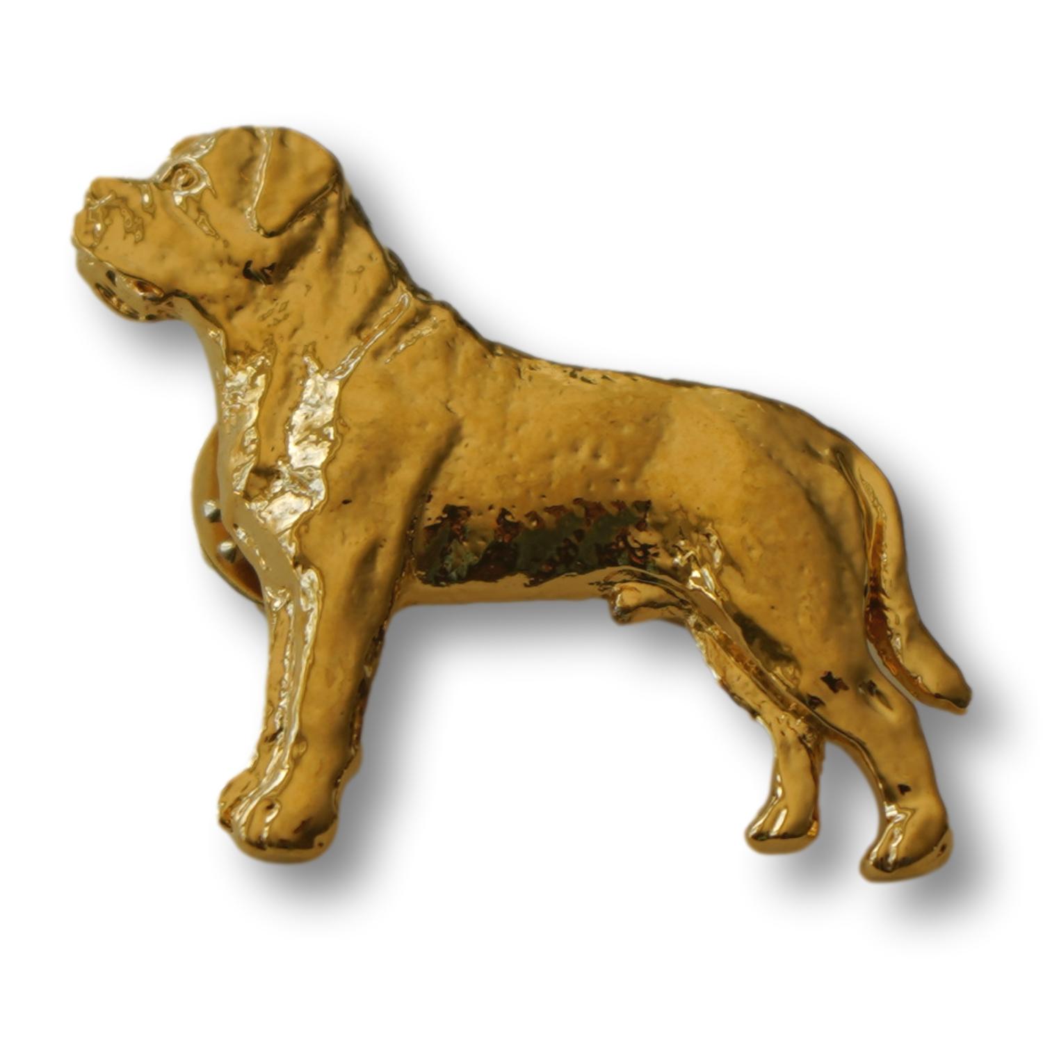 Mastiff Pin - 24K Gold Plated