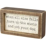 Turn up Music and Pet Dog Sign