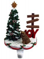 Norwich Terrier Stocking Holder Hanger