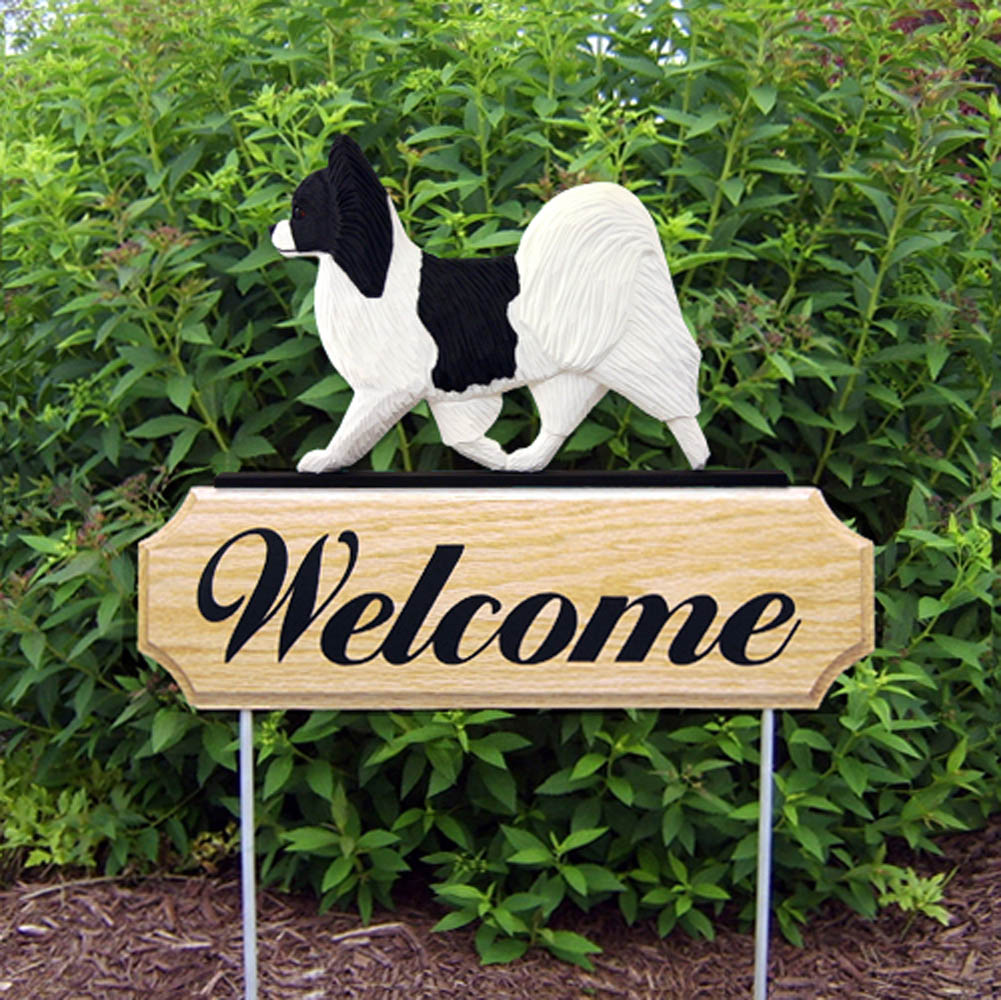 Papillon Dog Welcome Sign CAN BE CUSTOMIZED!