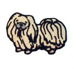 Pekingese Iron on Embroidered Patch