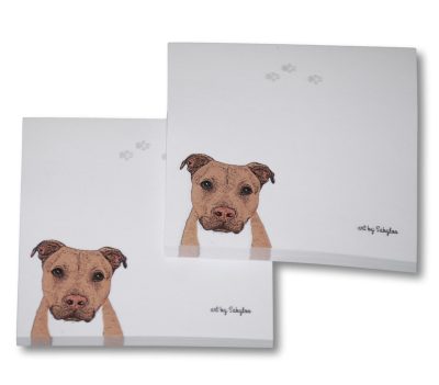 Pitbull Sticky Notes Notepad Brown