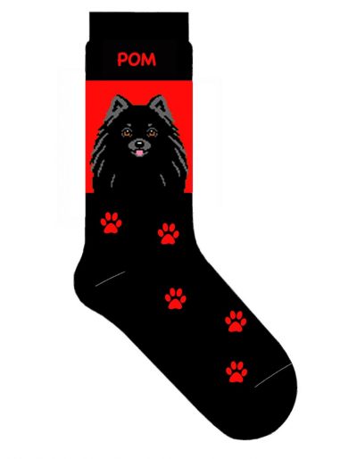 pomeranian-socks-black-red